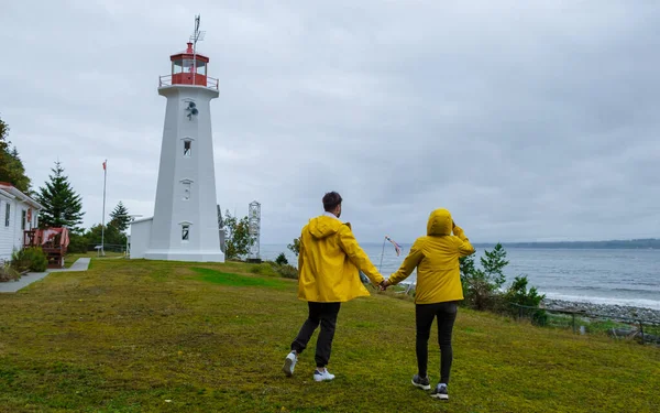 Quadra Island Old Historical Lighthouse Cape Mudge Vancouver Island Canada — ストック写真