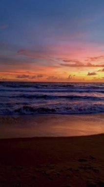 sunset on the tropical beach of Koh Lanta Thailand during a vacation in Thailand. Koh Lanta Island Thailand