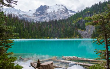 Joffre Lakes British Colombia Whistler Canada, colorful lake of Joffre lakes national park in Canada. 