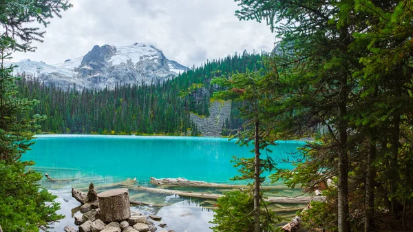 Joffre Lakes British Colombia Whistler Canada Colorful Lake Joffre Lakes — Zdjęcie stockowe