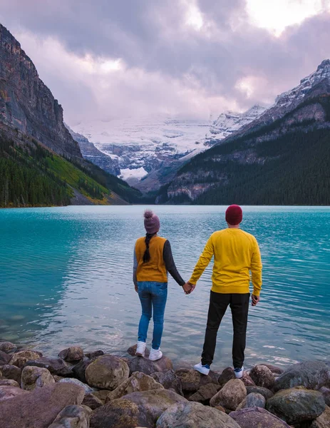 Lake Louise Canadian Rockies Banff National Park Beautiful Autumn Views — Foto Stock