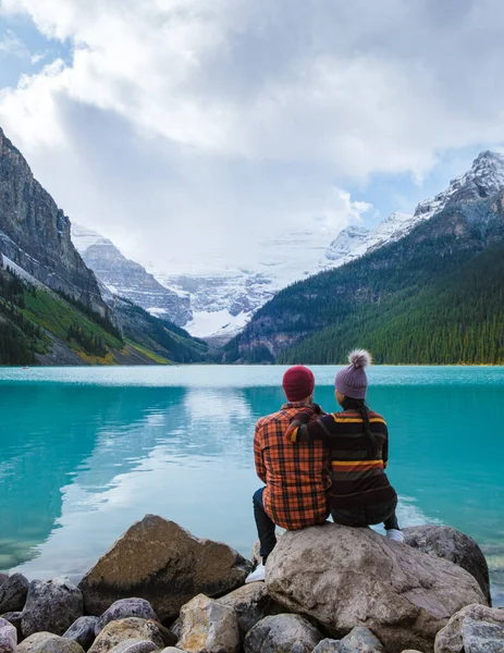 Lake Louise Banff National Park Lake Canadian Rocky Mountains Young — Foto Stock