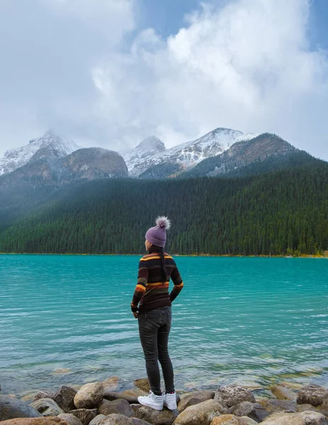 Lake Louise Banff National Park Lake Canadian Rocky Mountains Young — Stock fotografie