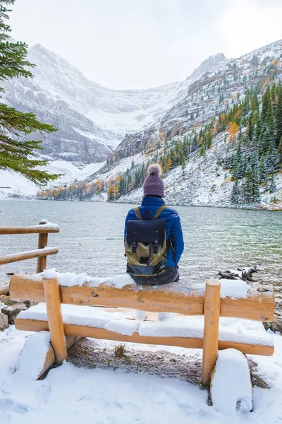 Lake Agnes Lake Louise Banff National Park Lake Canadian Rocky — Stock Photo, Image