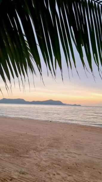Sunset Beach Pattaya Sunset Thailand Ban Amphur Beach Tropical Beach — Vídeos de Stock