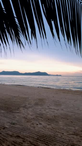 Sunset Beach Pattaya Sunset Thailand Ban Amphur Beach Tropical Beach — Vídeos de Stock