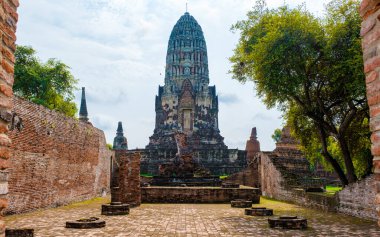 Ayutthaya, Thailand at Wat Ratchaburana, old ruins of Ayyuthaya Thailand. 