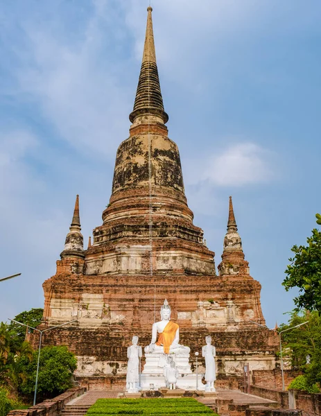 Ayutthaya Thailand Wat Yai Chaimongkol Old Ruins Ayutthaya — Stock Photo, Image