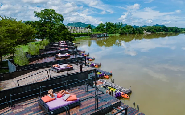 Kanchanaburi Thailand August 2022 Cross River Kwai Resort Luxury Resort —  Fotos de Stock