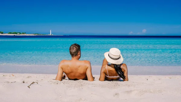 San Vito Capo Sicilië San Vito Capo Strand Monte Monaco — Stockfoto