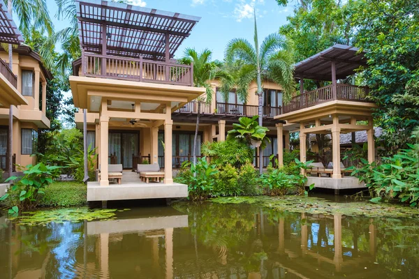 Hua Hin Tailândia Piscina Tropical Villa Jardim Tropical Resort Luxo — Fotografia de Stock