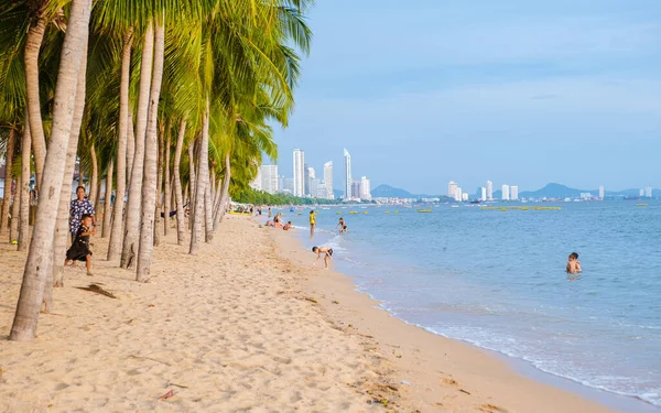 Dong Tan Beach Jomtien Pattaya Tailandia Septiembre 2022 Hermosa Playa —  Fotos de Stock