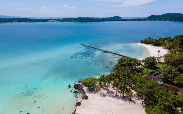 Koh Kham Trat Thailandia Veduta Aerea Dell Isola Tropicale Vicino — Foto Stock