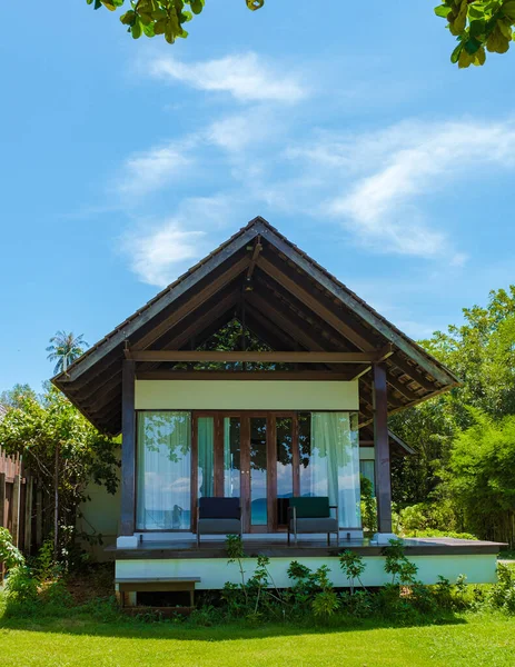 Koh Mak Tailândia 2022 Alojamento Bangalô Luxo Com Vista Para — Fotografia de Stock