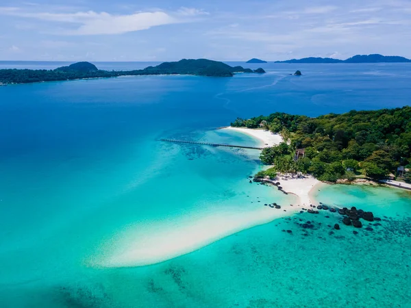 Koh Kham Trat Thailand Luftaufnahme Der Tropischen Insel Nahe Koh — Stockfoto