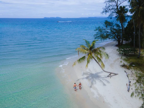 Tropisch Strand Met Palmbomen Het Eiland Koh Kood Thailand Wit — Stockfoto