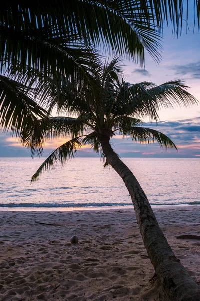 Zonsondergang Het Tropische Strand Van Koh Kood Tropisch Eiland Provincie — Stockfoto