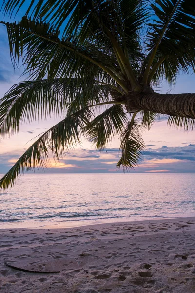 Zonsondergang Het Tropische Strand Van Koh Kood Tropisch Eiland Provincie — Stockfoto