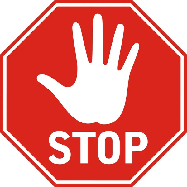 Señal de stop — Vector de stock