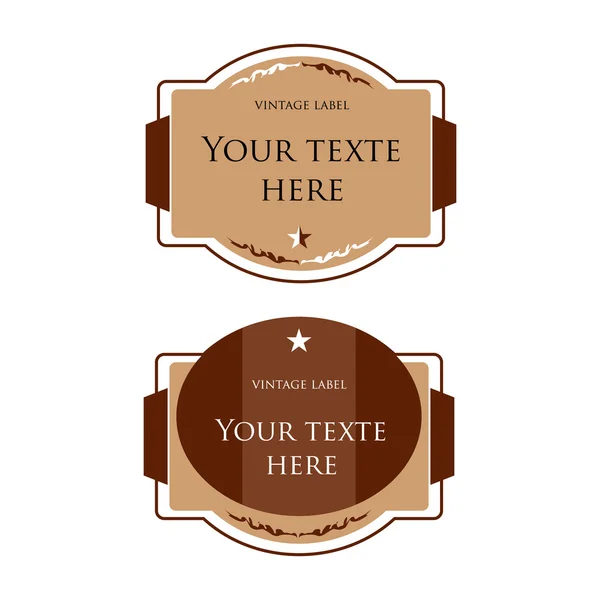 Дизайнерские винтажные векторные этикетки для бутылок. Карточка для вашего текста . — стоковый вектор