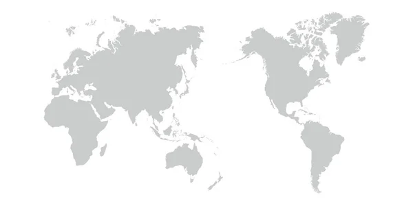 Mappa Del Mondo Asia Centro — Vettoriale Stock