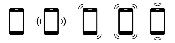 Ringtone Phone Icon Set Simple Design — 스톡 벡터