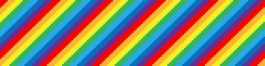 Rainbow pixel background simple design