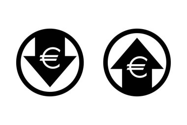 Avro yukarı ve aşağı simgesi seti