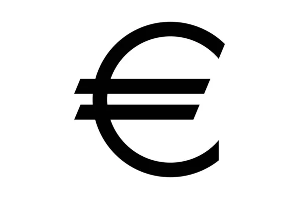 Euro Icono Símbolo Diseño Simple — Vector de stock