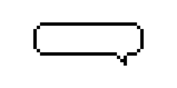 Speech Bubble Pixel Icon Simple Design — Stock Vector