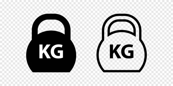 Kettlebell Icon Symbol Simple Design — Stock Vector