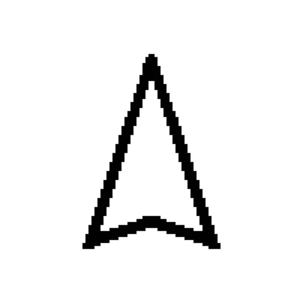 Pixel Curseur Flèche Icône Symbole — Image vectorielle