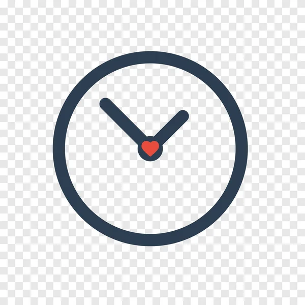 Time Zegarek Ikona Prosta Konstrukcja — Wektor stockowy