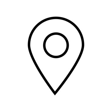 Satır pin simgesi basit tasarım