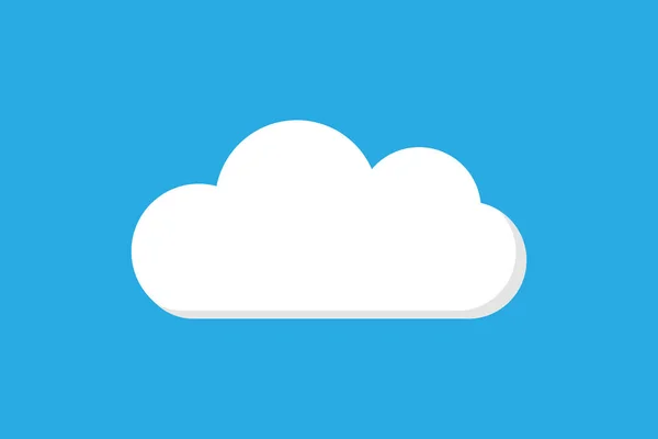 Cloud Icon Conception Simple Style Plat — Image vectorielle