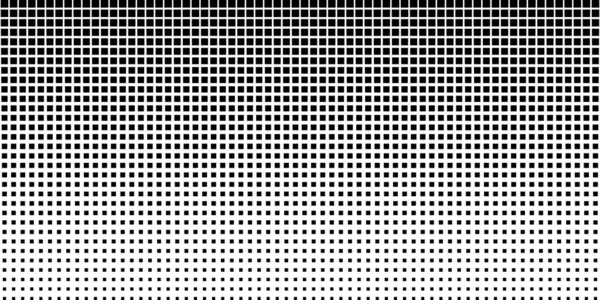 Square Halftone Effect Background Black White Colors — ストックベクタ