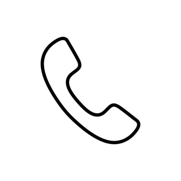 Handset Line Icon Symbol Simple Design — Vetor de Stock