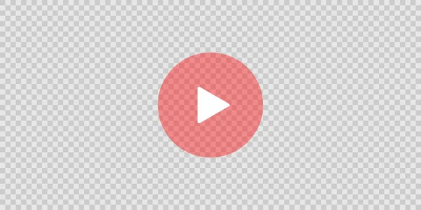 Video Player Transparent Background Illusttation — Image vectorielle