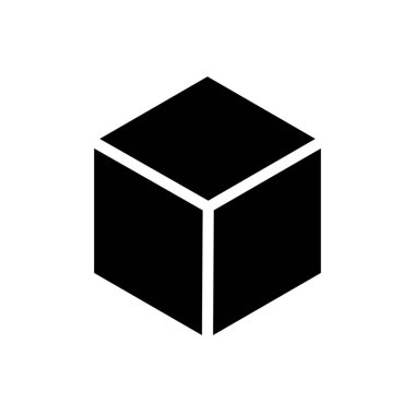 Kutu simgesi simgesi basit tasarım