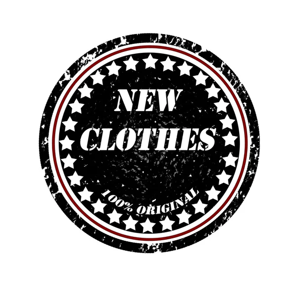 Nya kläder-stämpel — Stock vektor