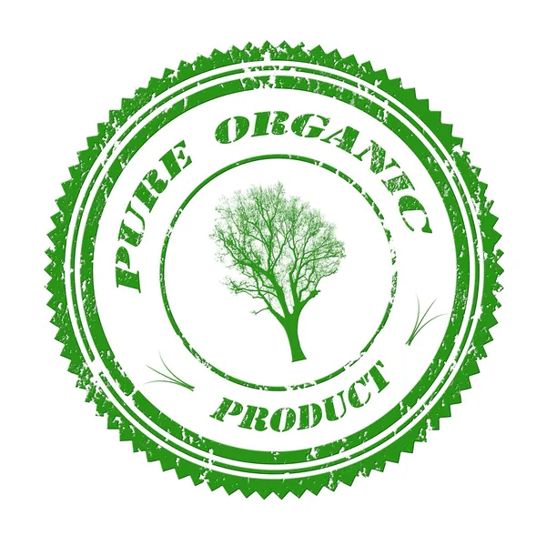 Pure organic stamp — Stock Vector