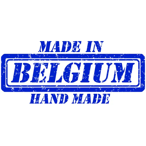Belgium hecho a mano — Vector de stock