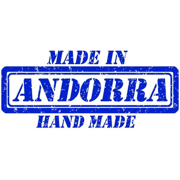 Hand made made in andorra — Stock Vector