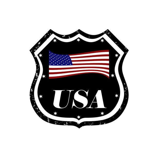 Odznaka USA — Wektor stockowy