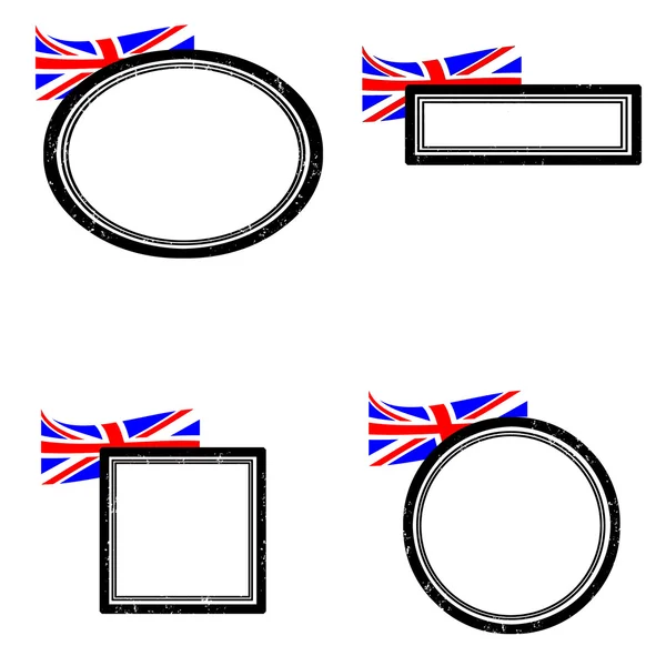 Conjunto de selos inglaterra —  Vetores de Stock