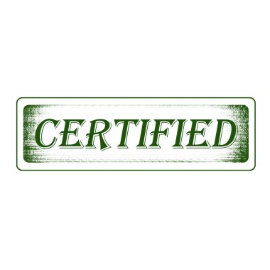 Sertifikalı damgası