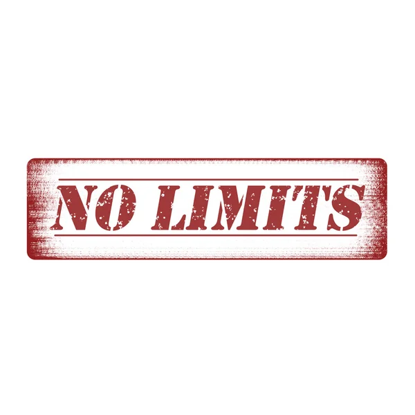 No limits stamp — Stock Vector