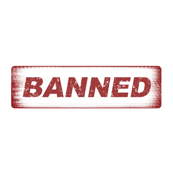 Banned — Stock Vector