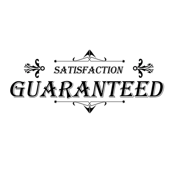 Satisfaction guaranteed — Stock Vector