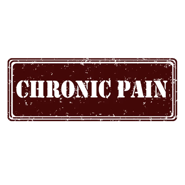 Krónikus fájdalom — Stock Vector